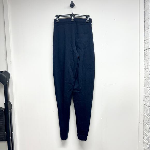 Nanushka Womens Navy Blue Tie Waisted Ylia Knitted Track Pant Size Small - Picture 3 of 4